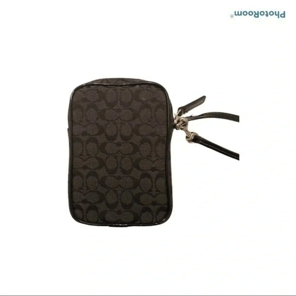 Coach black signature vintage y2k mini bag wristlet